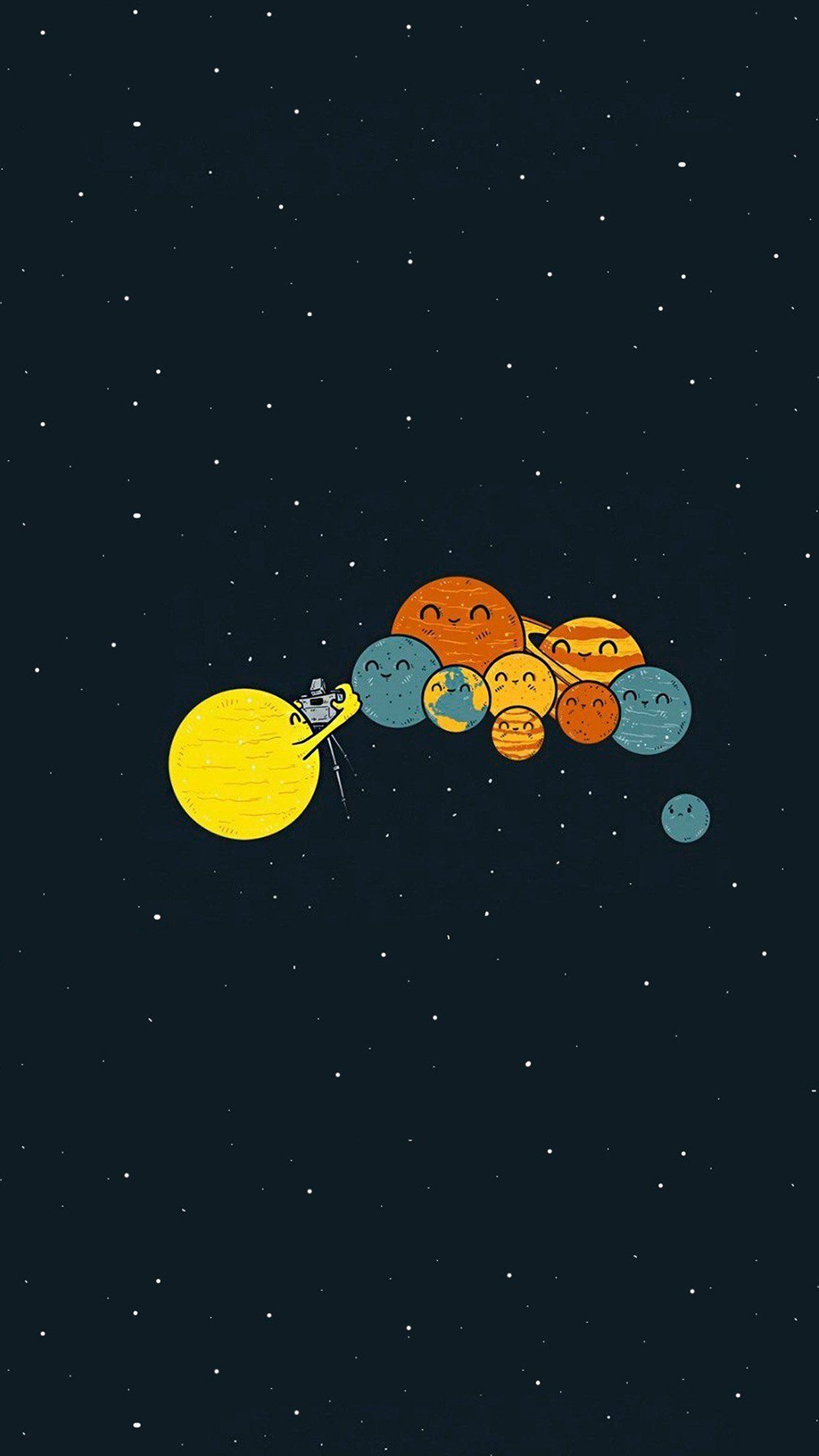 1242x2208 Cute Illustration Wallpaper