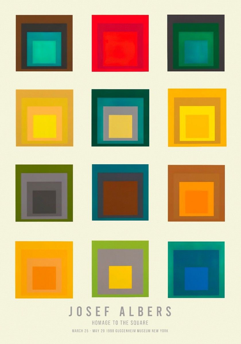 840x1200 Josef Albers Homage to the Square (Hommage au carré) 1956