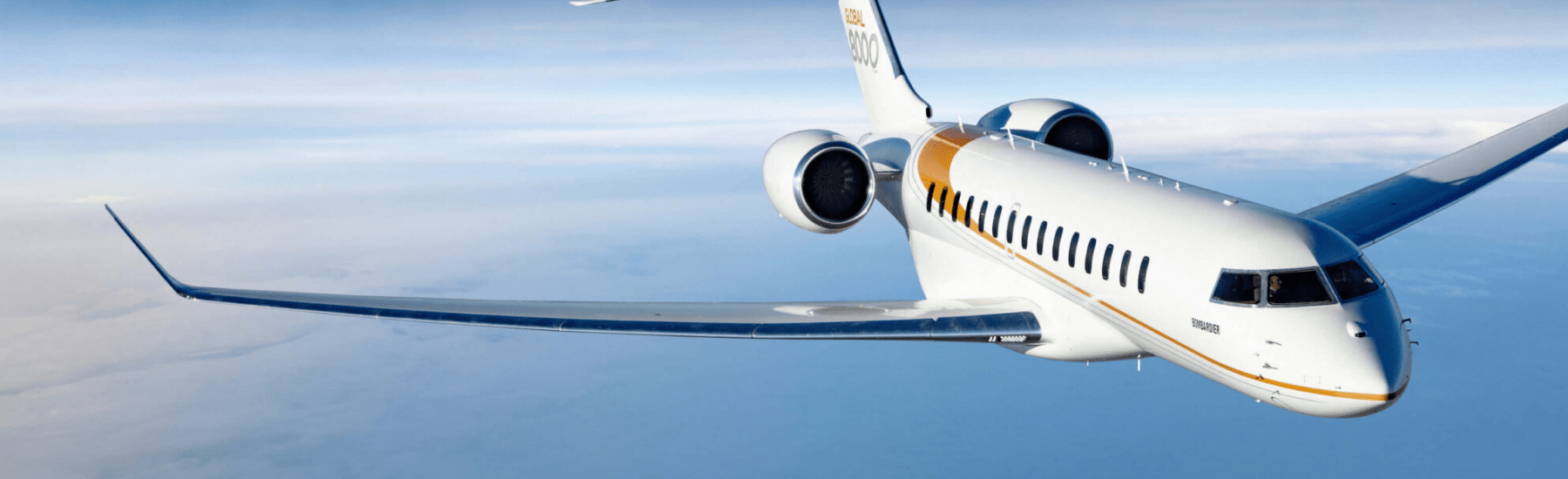 1800x550 Charter a Bombardier Global 8000: Requested for its speed and smooth ride