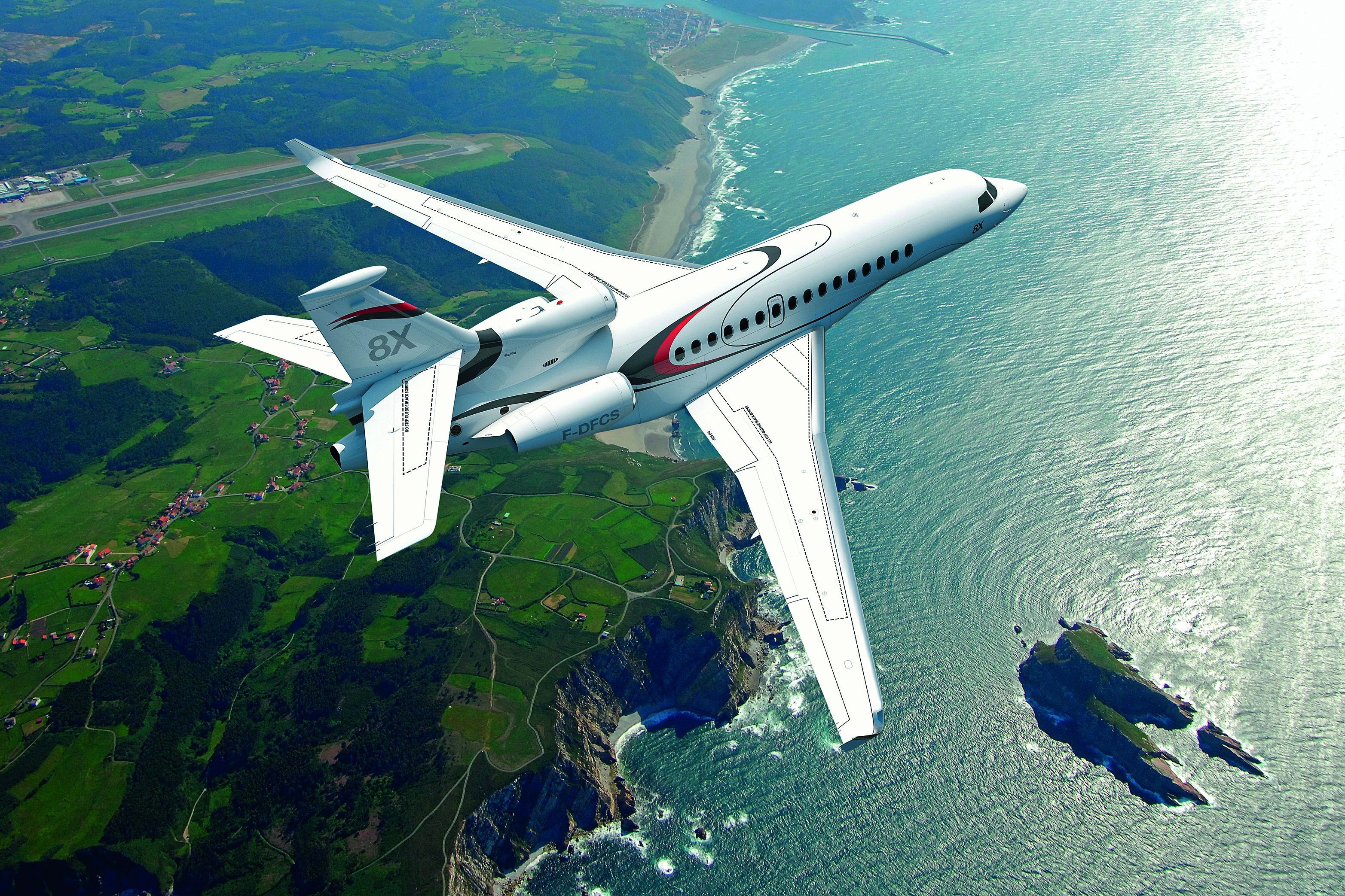 3130x2087 Dassault Falcon 8X Private Jet HD Wallpaper