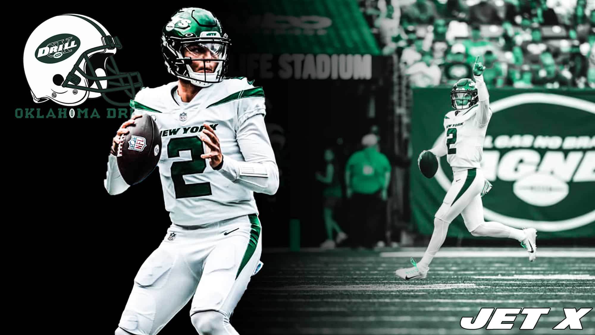 2000x1125 Jets QB Zach Wilson takes flight against the Titans in unique fashion