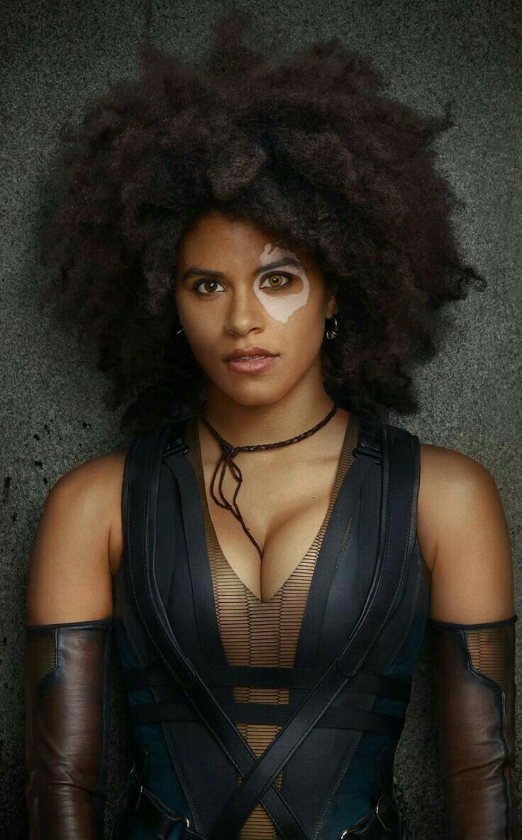 736x1183 Marvel wallpaper. Domino marvel, Zazie beetz, Deadpool