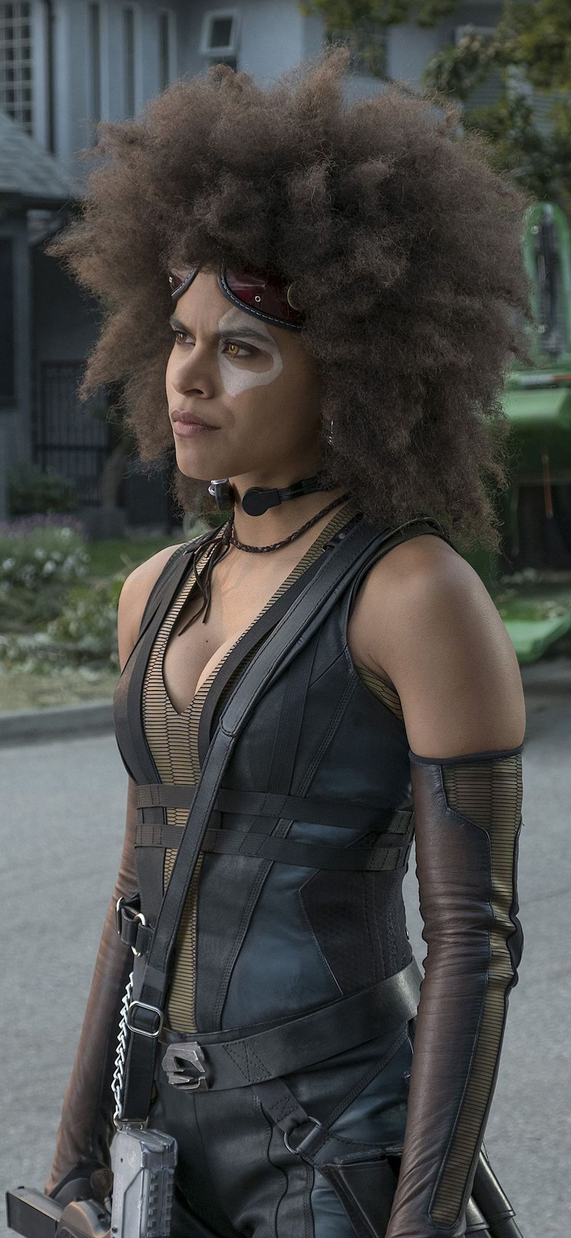 1125x2436 Zazie Beetz As Domino In Deadpool 2 Movie iPhone XS, iPhone iPhone X , HD 4k Wallpaper, Image, Background, Photos and Picture