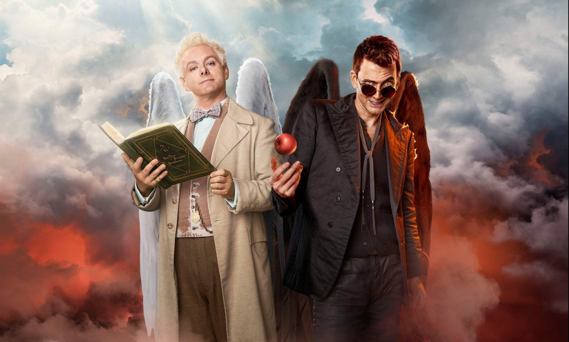 1920x1156 Good Omens 4K: Aziraphale & Crowley Angelic Showdown with Michael Sheen & David Tennantx2428