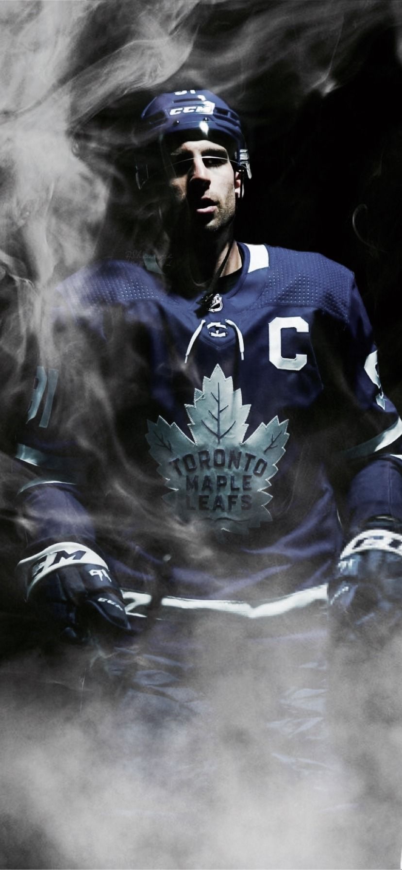 828x1792 wallpaper • john tavares + dark (iphone xr) Requested Credits of the wallpaper' elements and style go to
