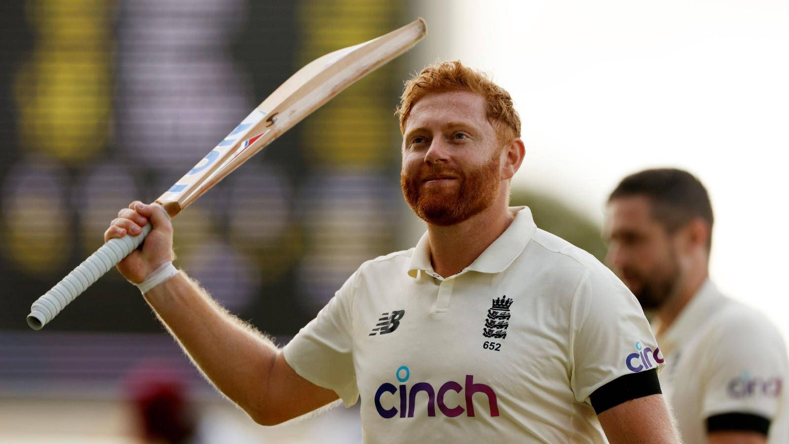 1600x900 Download Jonny Bairstow With Cricket Bat Wallpaper