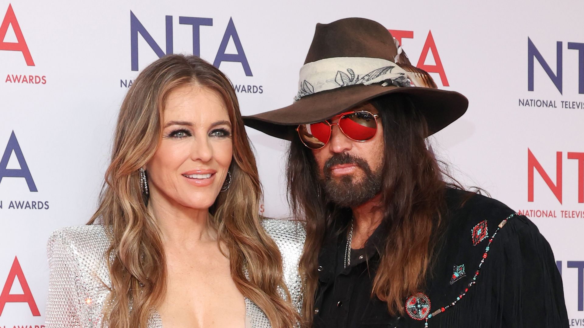 1920x1080 Billy Ray Cyrus and Elizabeth Hurley make their red carpet appearance a family affair