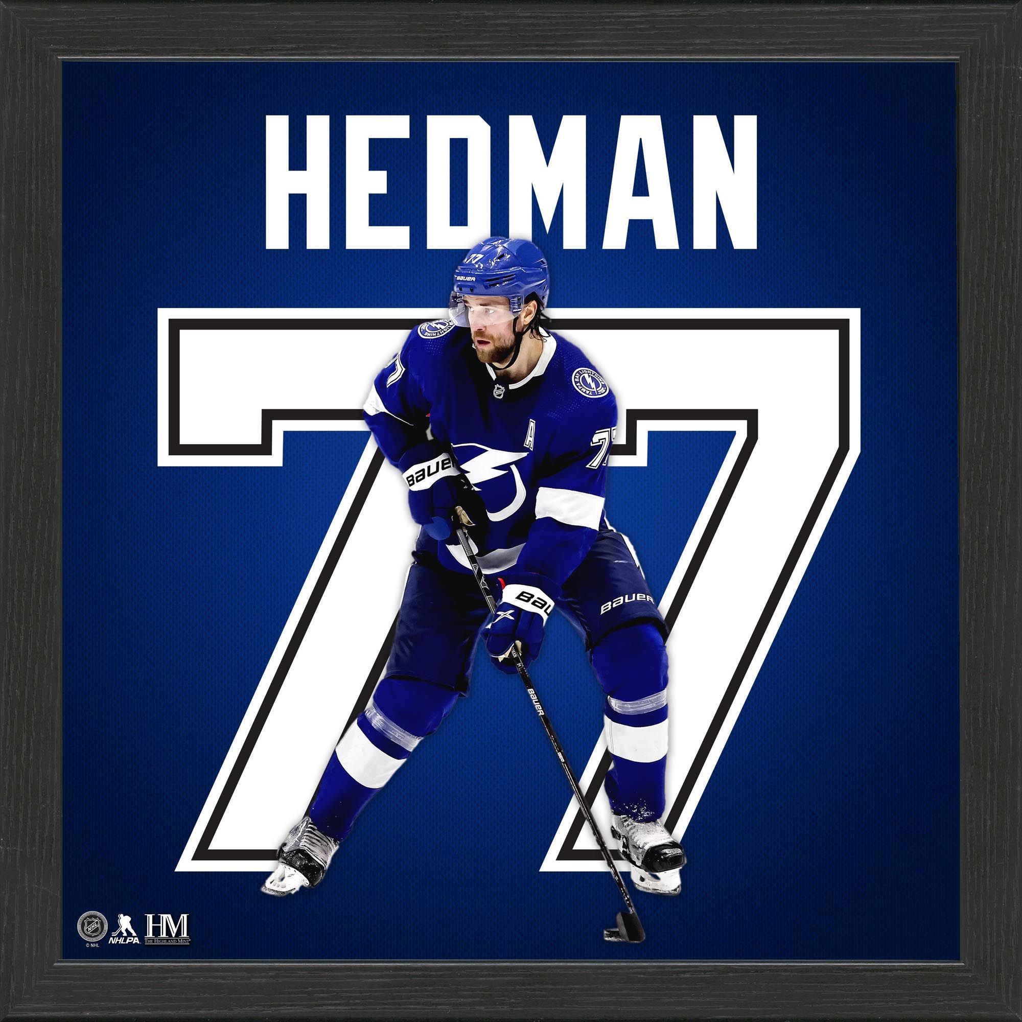 2000x2000 Toronto Maple Leafs Victor Hedman Highland Mint 13'' x 13'' Impact Jersey Framed Photo