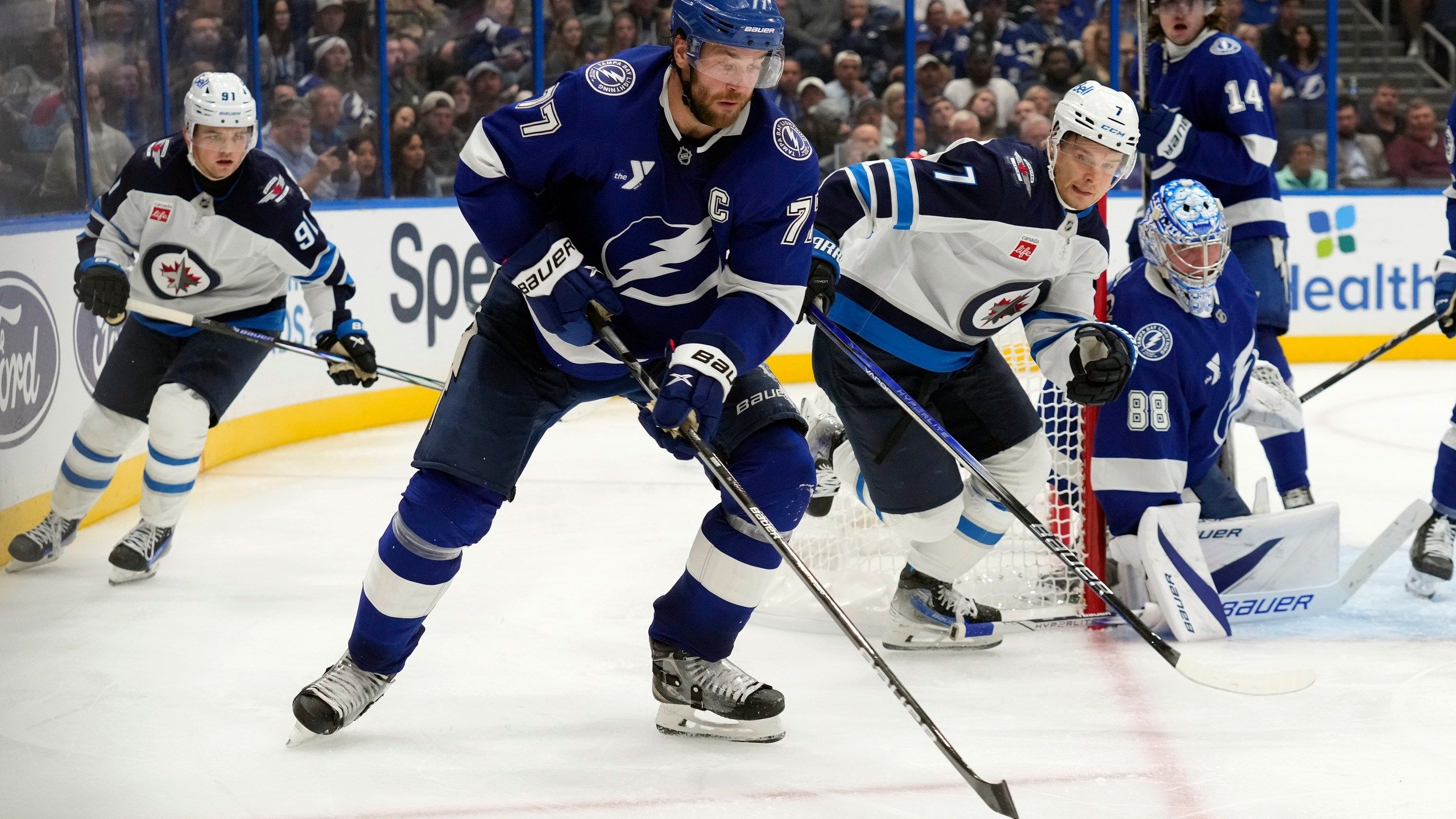 2560x1440 Vasilevskiy Stars As The Lightning Stop The Jets' 7 Game Win Streak With A 4 1 Victory. FOX 5 San Diego & KUSI News