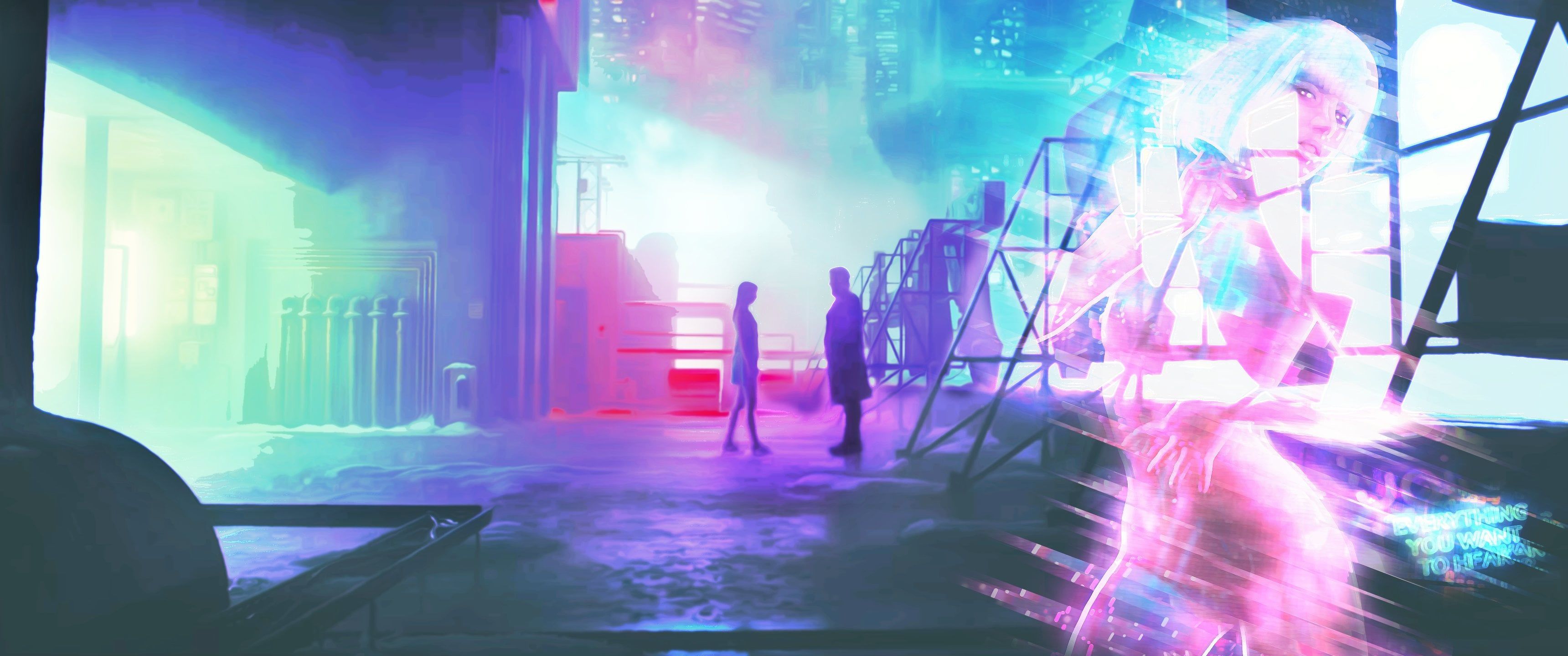 3440x1440 Utrawide Blade Runner wallpaper I threw together from a few picture I found online!