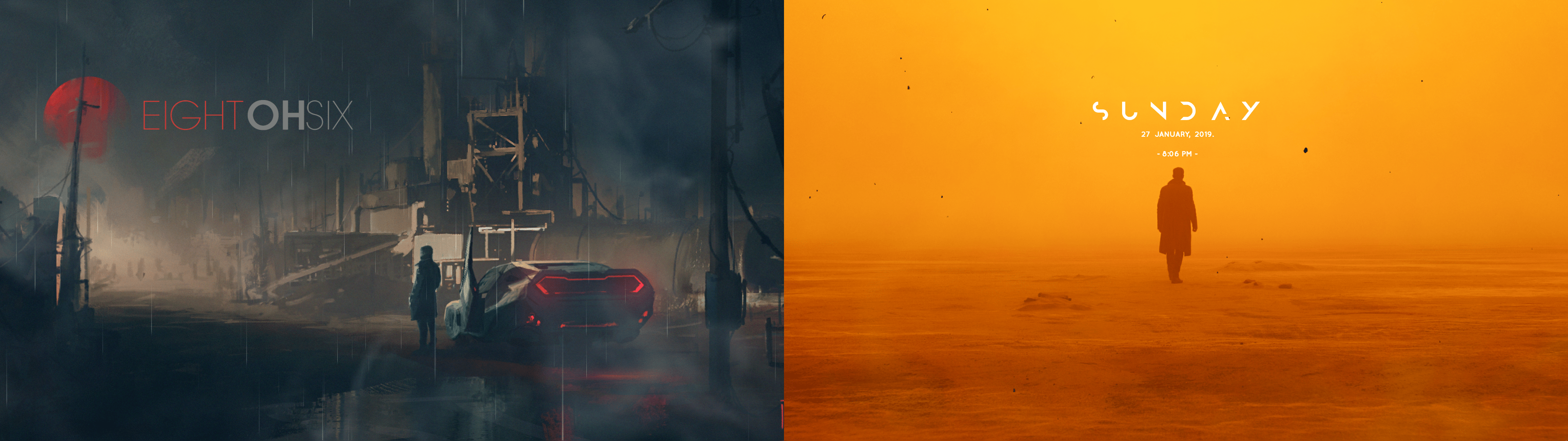 3840x1080 Blade Runner + Wallpaper Engine = Awesome!
