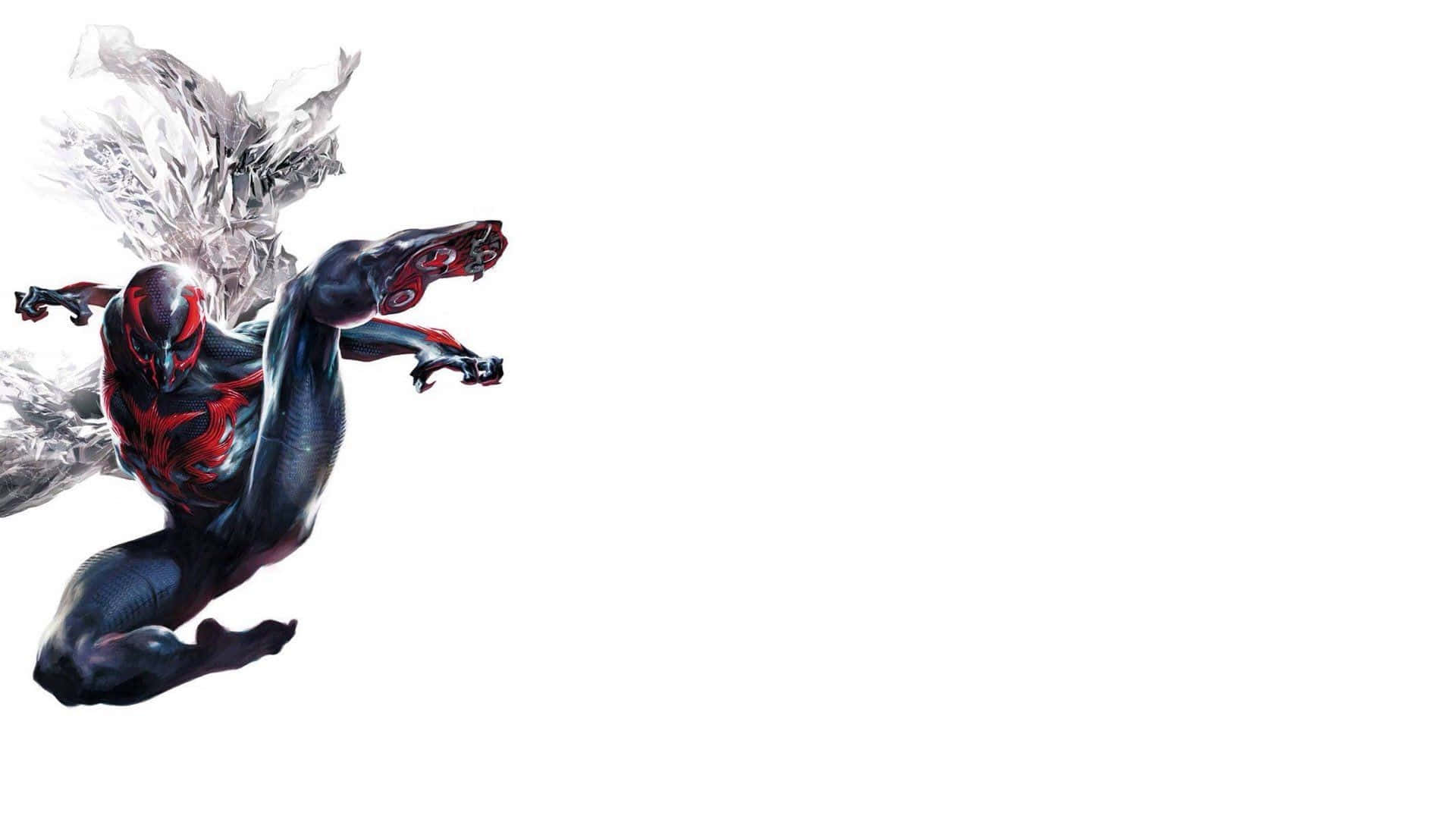 1920x1080 Download Spider Man 2099 In Action On A Futuristic City Background Wallpaper
