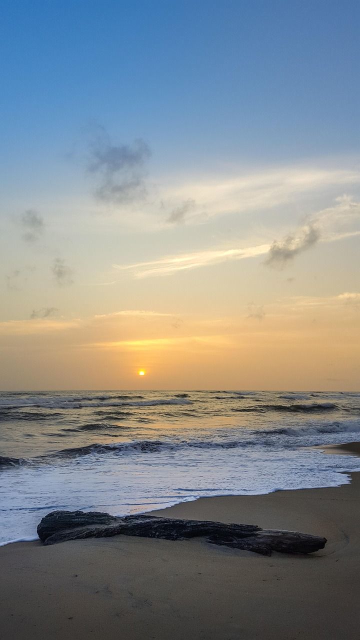 720x1280 Beach Sea Sunset