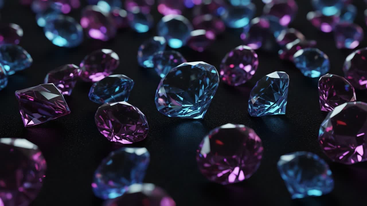 1280x720 Shiny gemstones diamonds crystals abstract background beautiful luxury wallpaper digital art