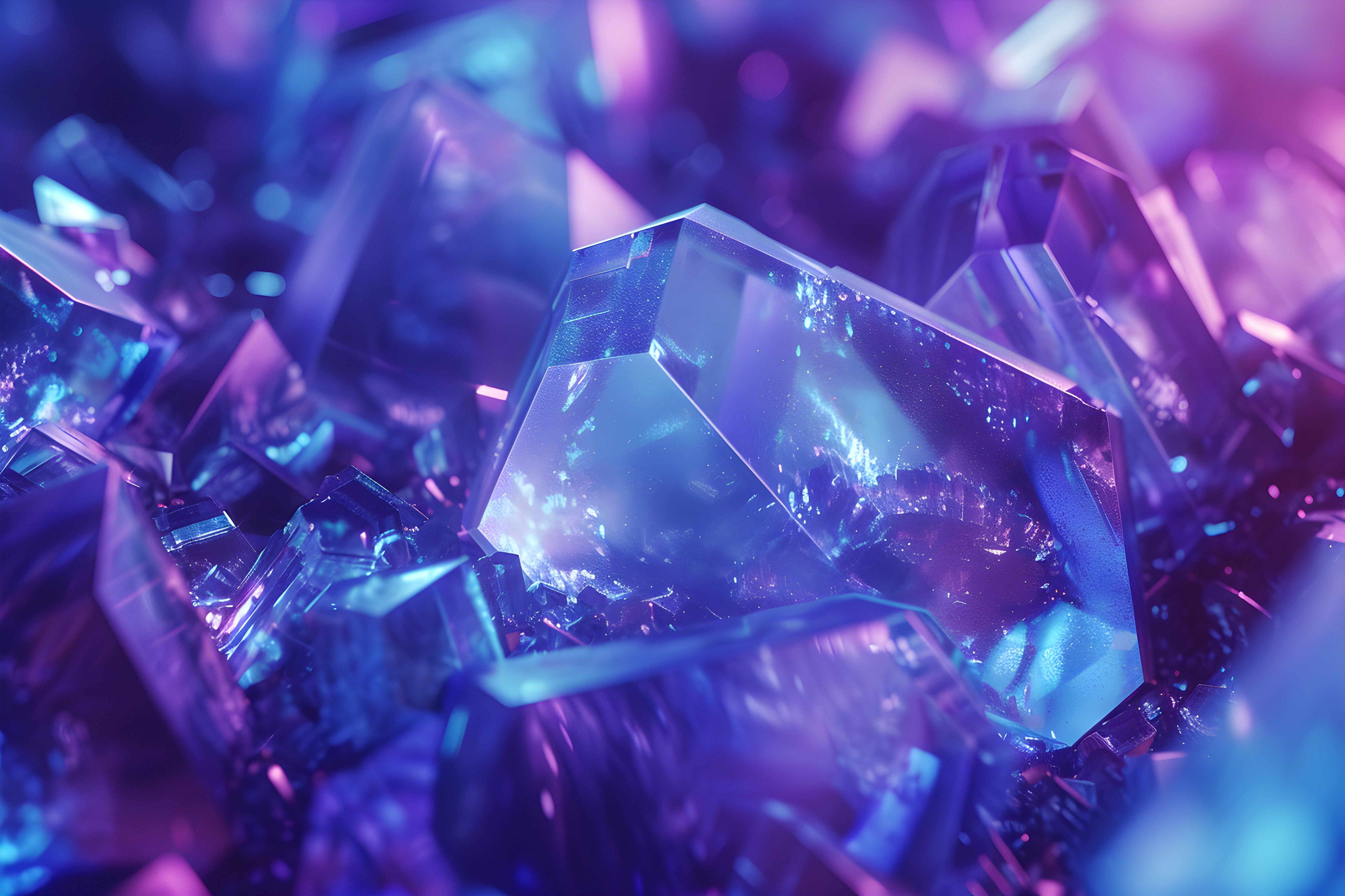 5376x3584 Sparkling Wallpaper 4K, Gemstone, Purple aesthetic, 5K