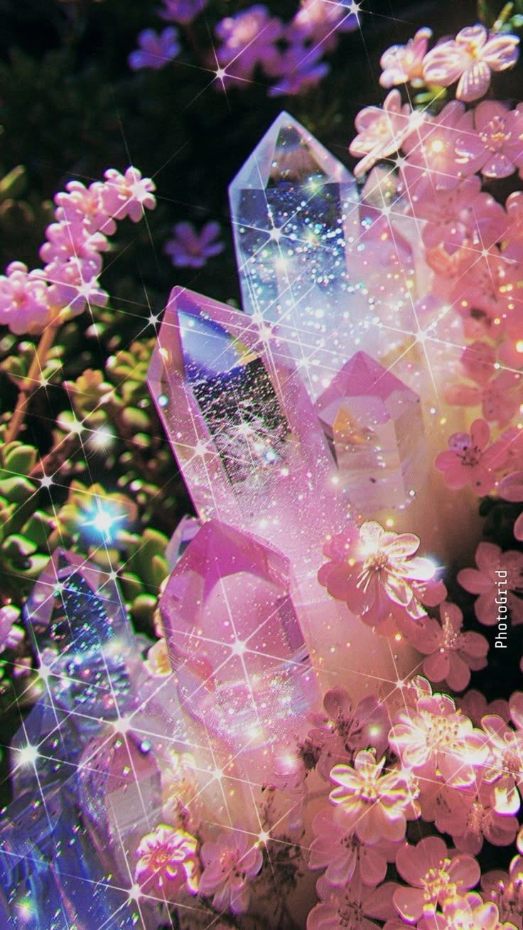736x1308 Crystal Aesthetic Wallpaper