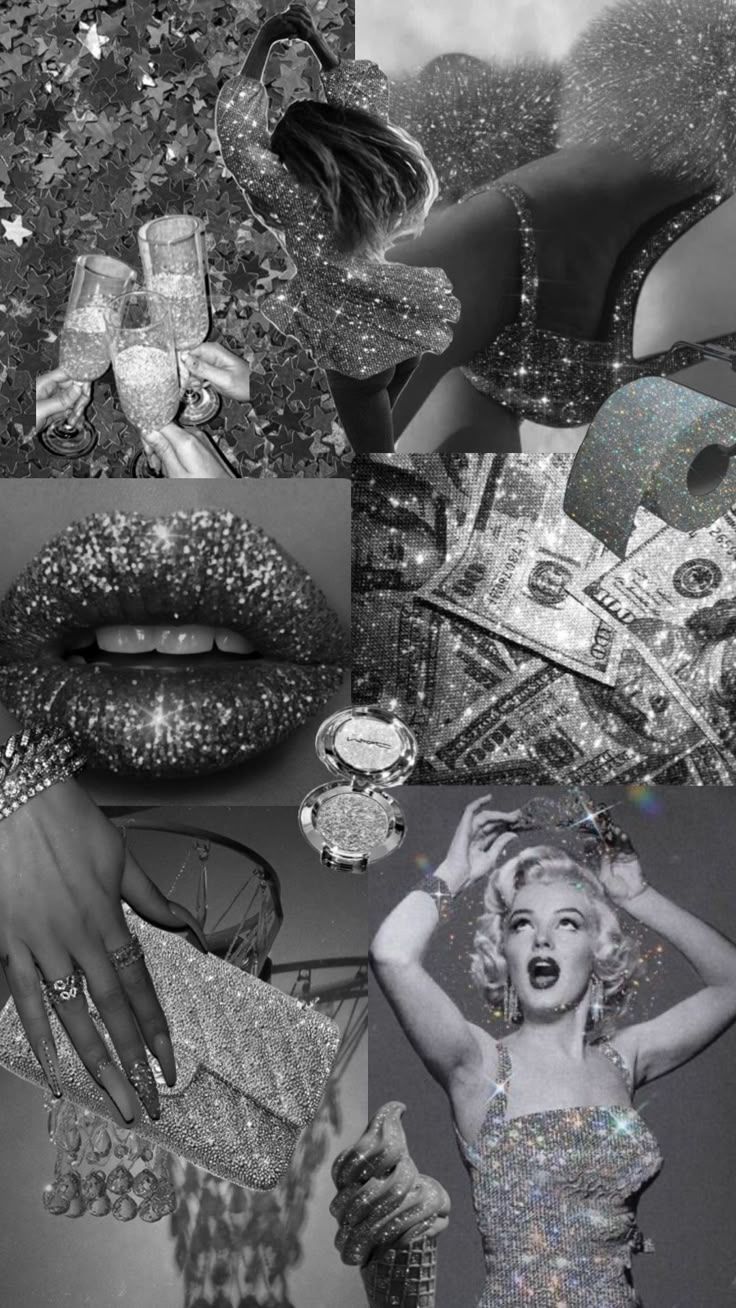 736x1308 Check out DreamiSereni's Shuffles LUXURIOUS #silver #aesthetic #glam #baddie #shuffleaesthetic #girls #marilynmo. Glam wallpaper, Glam