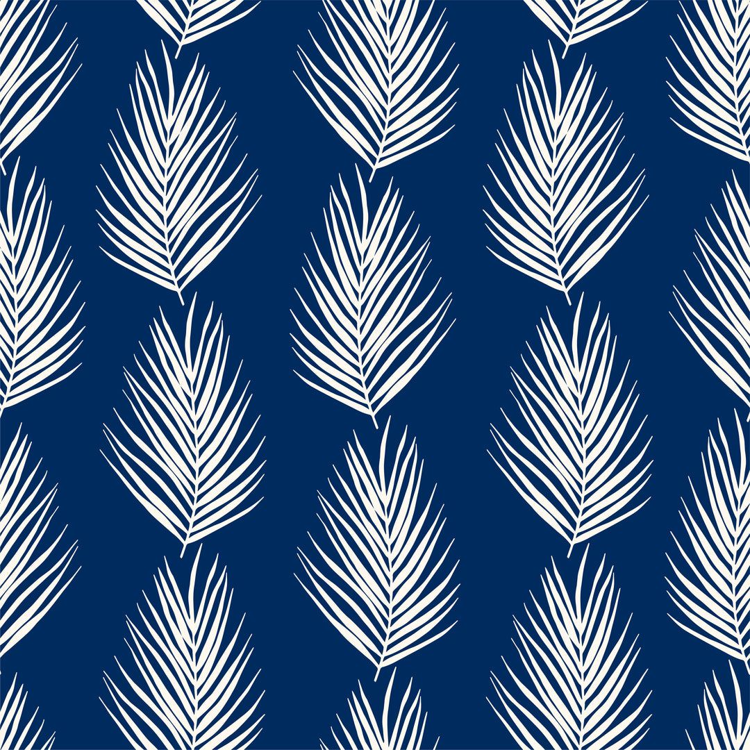 1080x1080 Minimalist Blue Leaf Pattern Wallpaper Beige and Blue Background 3698