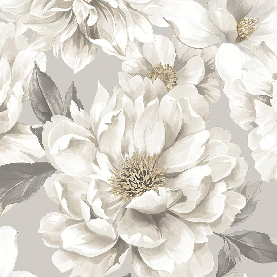 894x894 RASCH (U.K) Limited Dimension Large Floral Wallpaper Wallpaper For Living Room, Bedroom, Fireplace Luxury Nature Wall Paper W Delicately Illustrated Flowers (Taupe Cream) : Amazon.co.uk: DIY & Tools