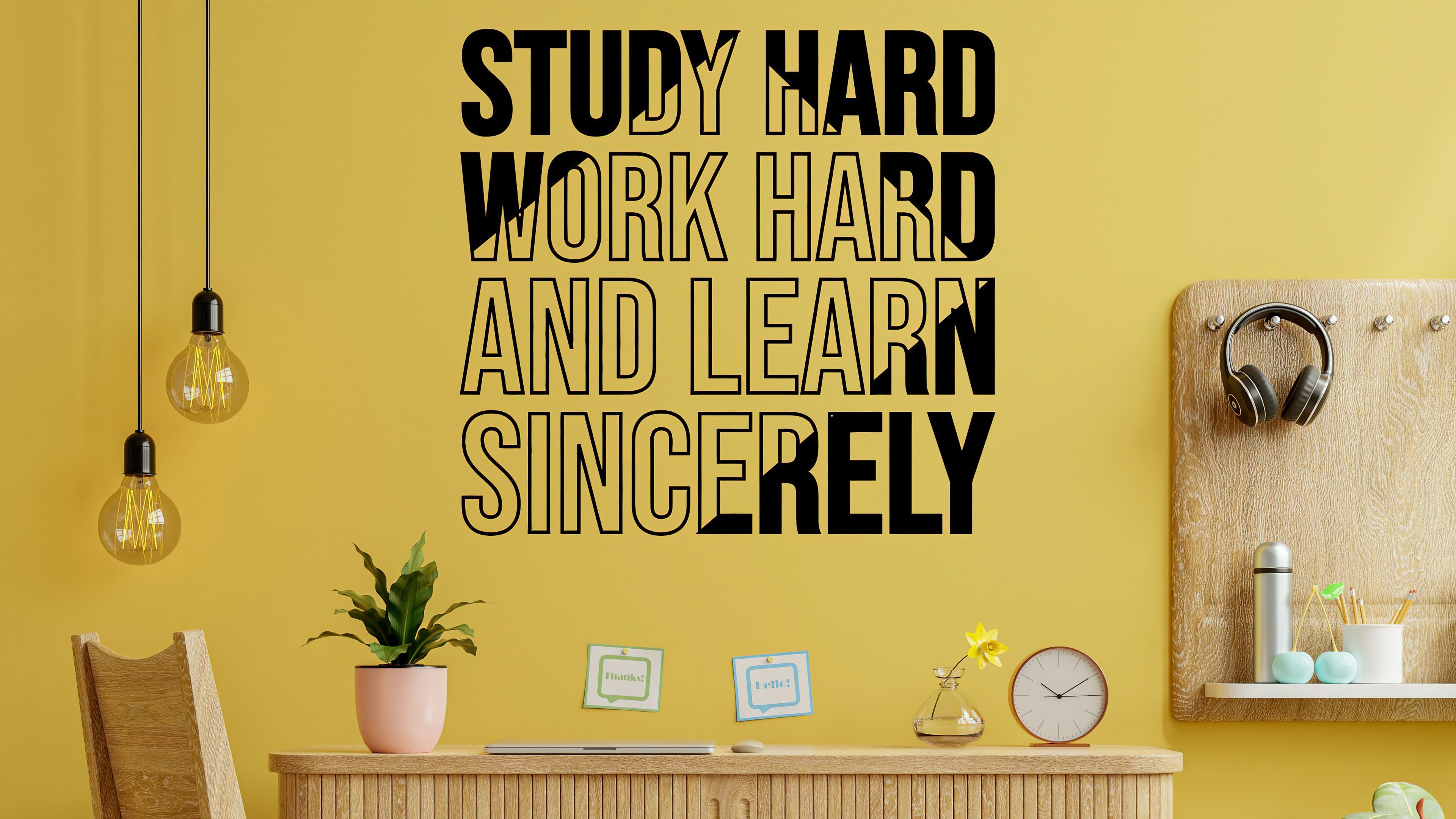 3840x2160 Study hard Wallpaper 4K, Motivational quotes, Work harder