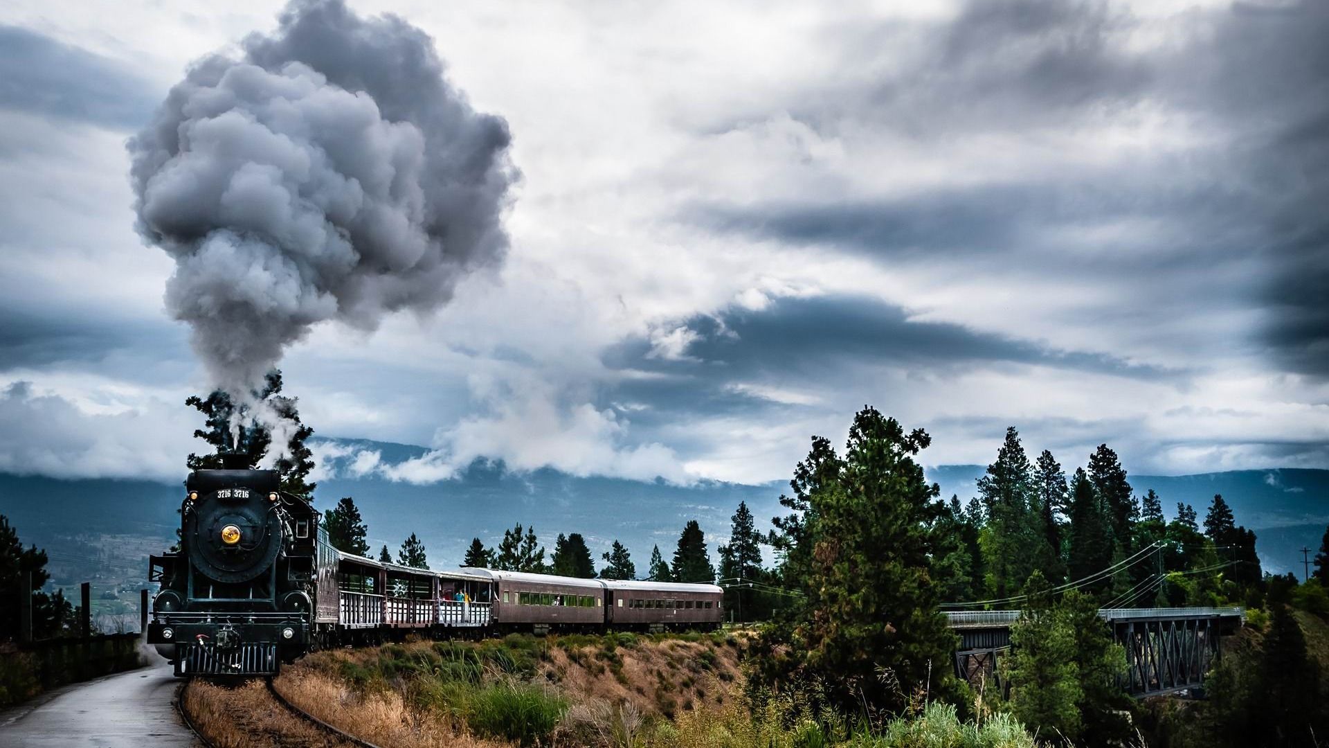 1920x1080 Steam Locomotive Photography Widescreen Wallpaper