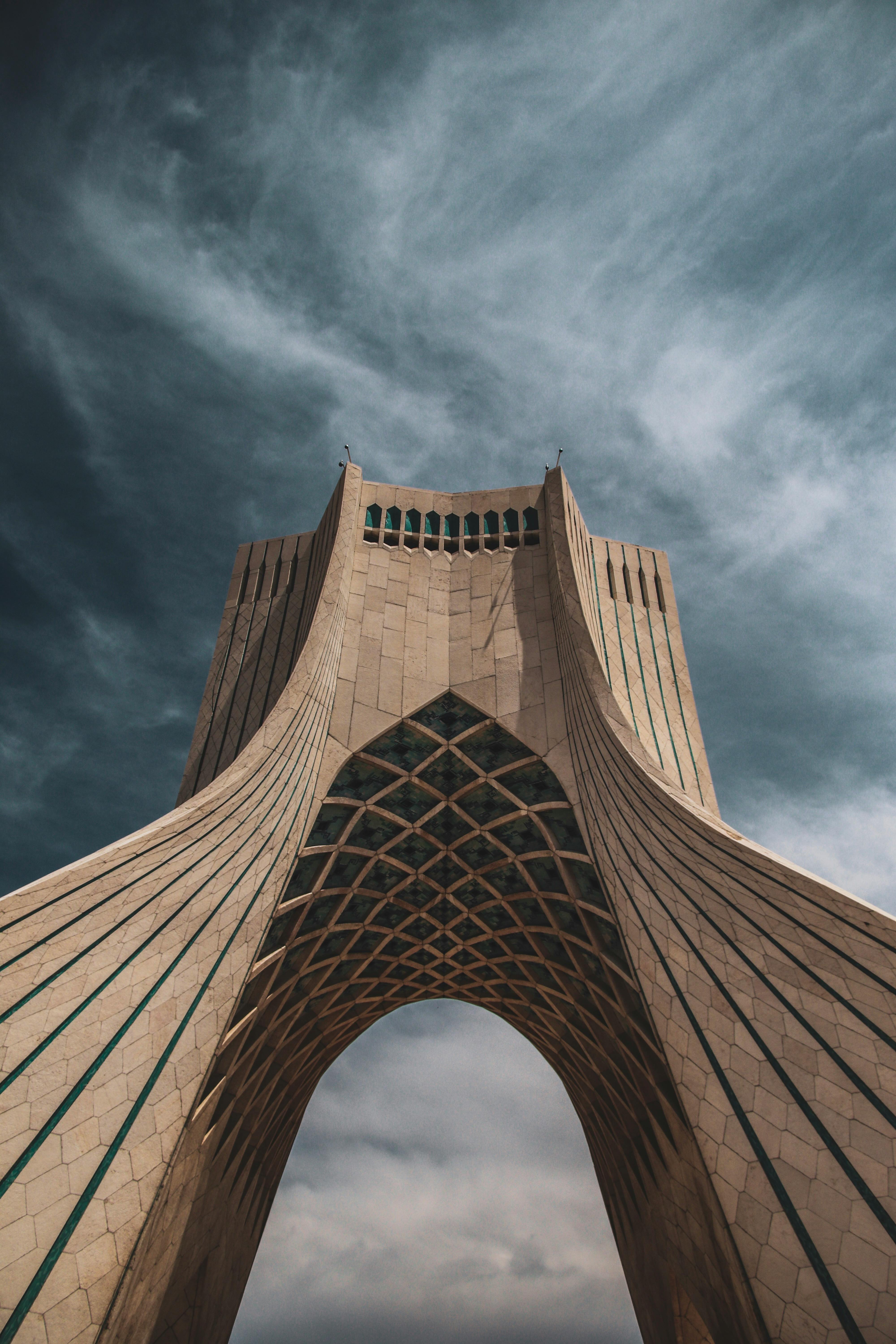 4000x6000 Low Angle Shot of Azadi Tower in Iran · Free