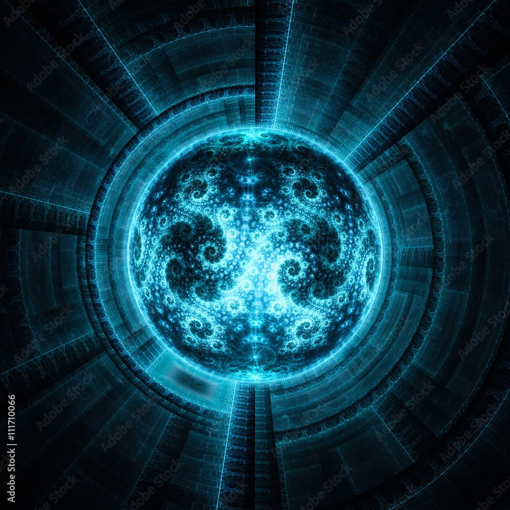 1000x1000 Cosmic eye. Time Machine. Alien mind. Magnetic storm. Kabbalistic sign. Mysterious psychedelic relaxation wallpaper. Fractal abstract pattern. Digital artwork creative graphic design. Stock Illustration