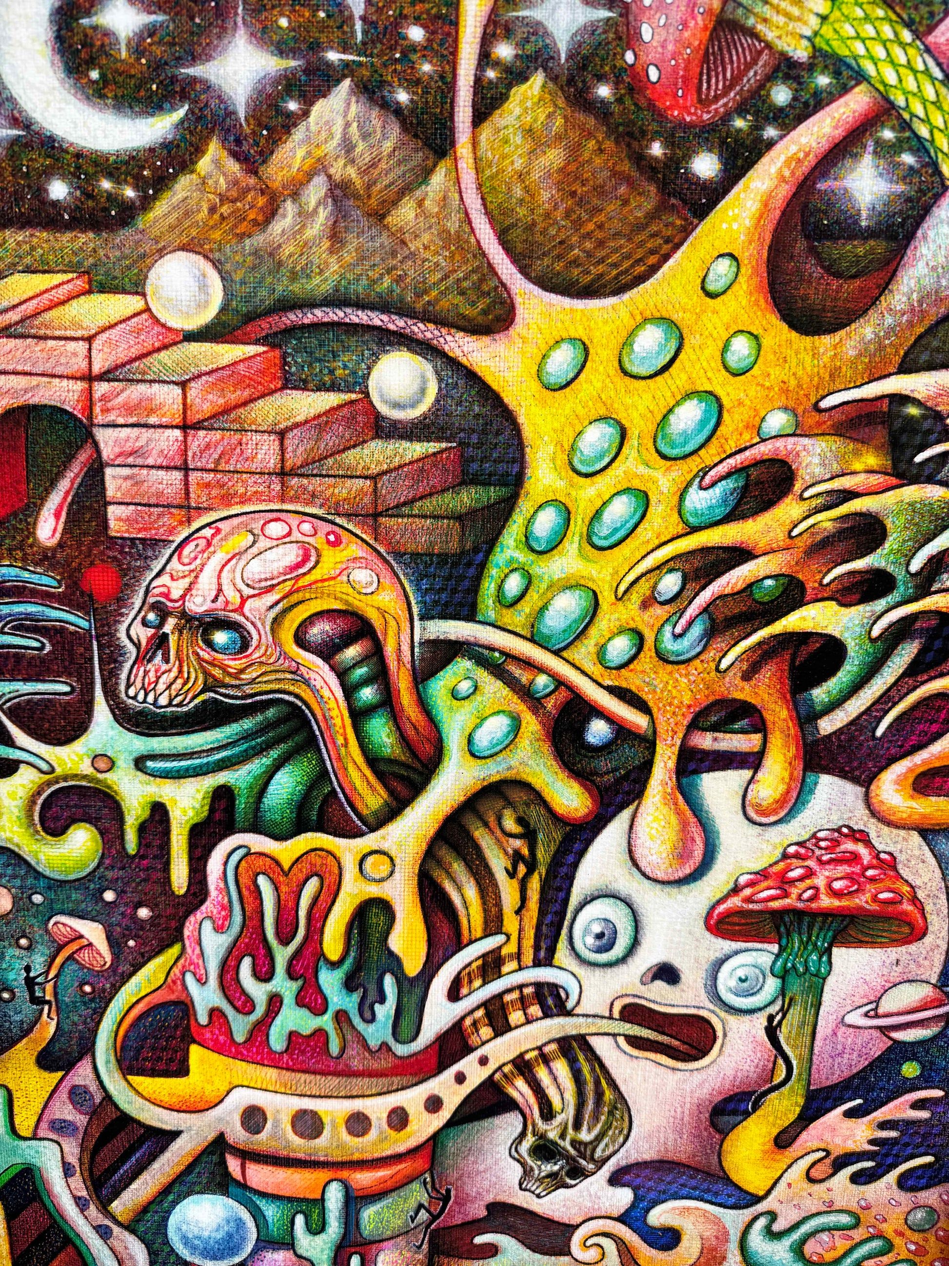 1946x2595 Traveling Around My Mind Chris Parra Art. Transform Your Space with Psychedelic Art