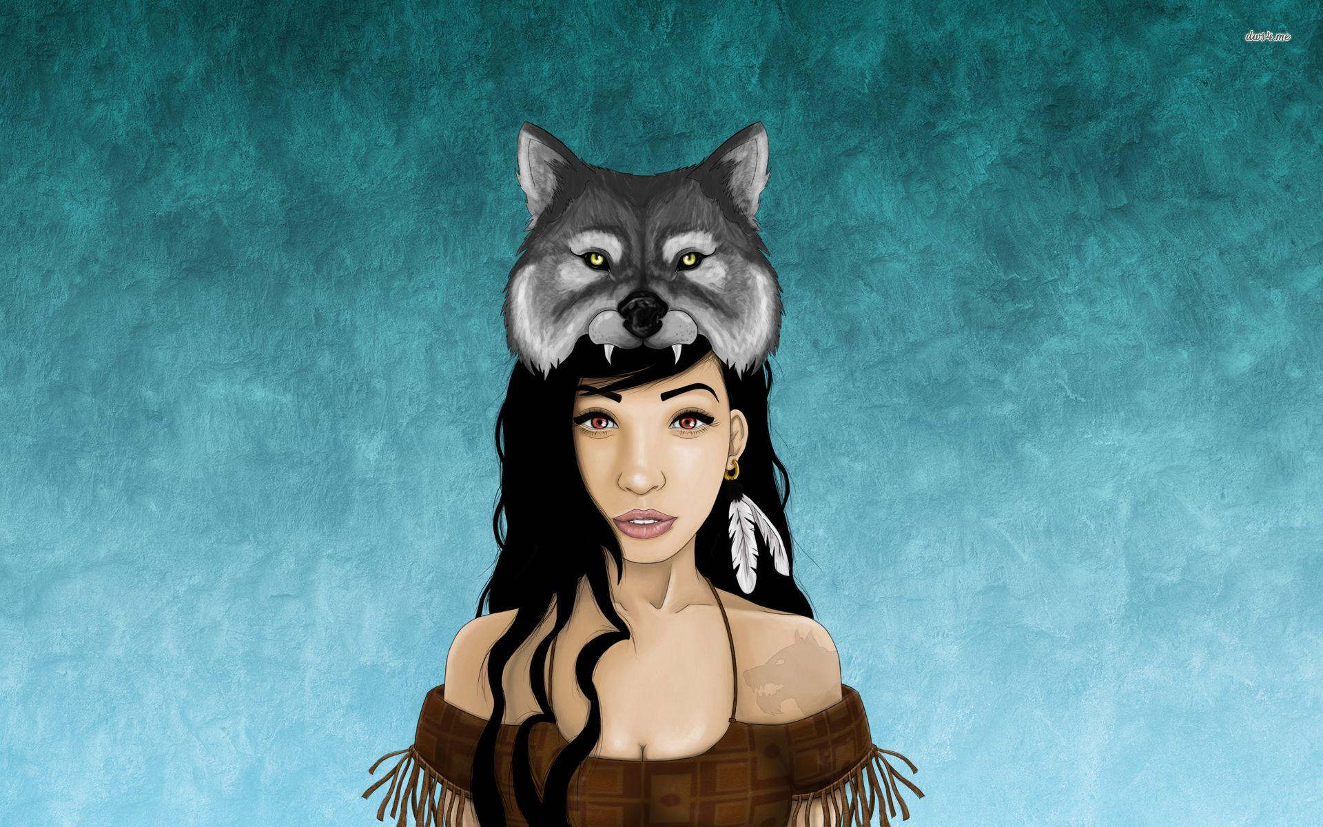 1920x1200 Wolf girl wallpaper wallpaper