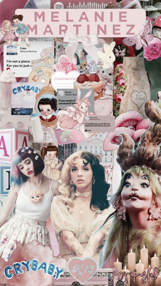 676x1201 Melanie Martinez Collage Wallpaper