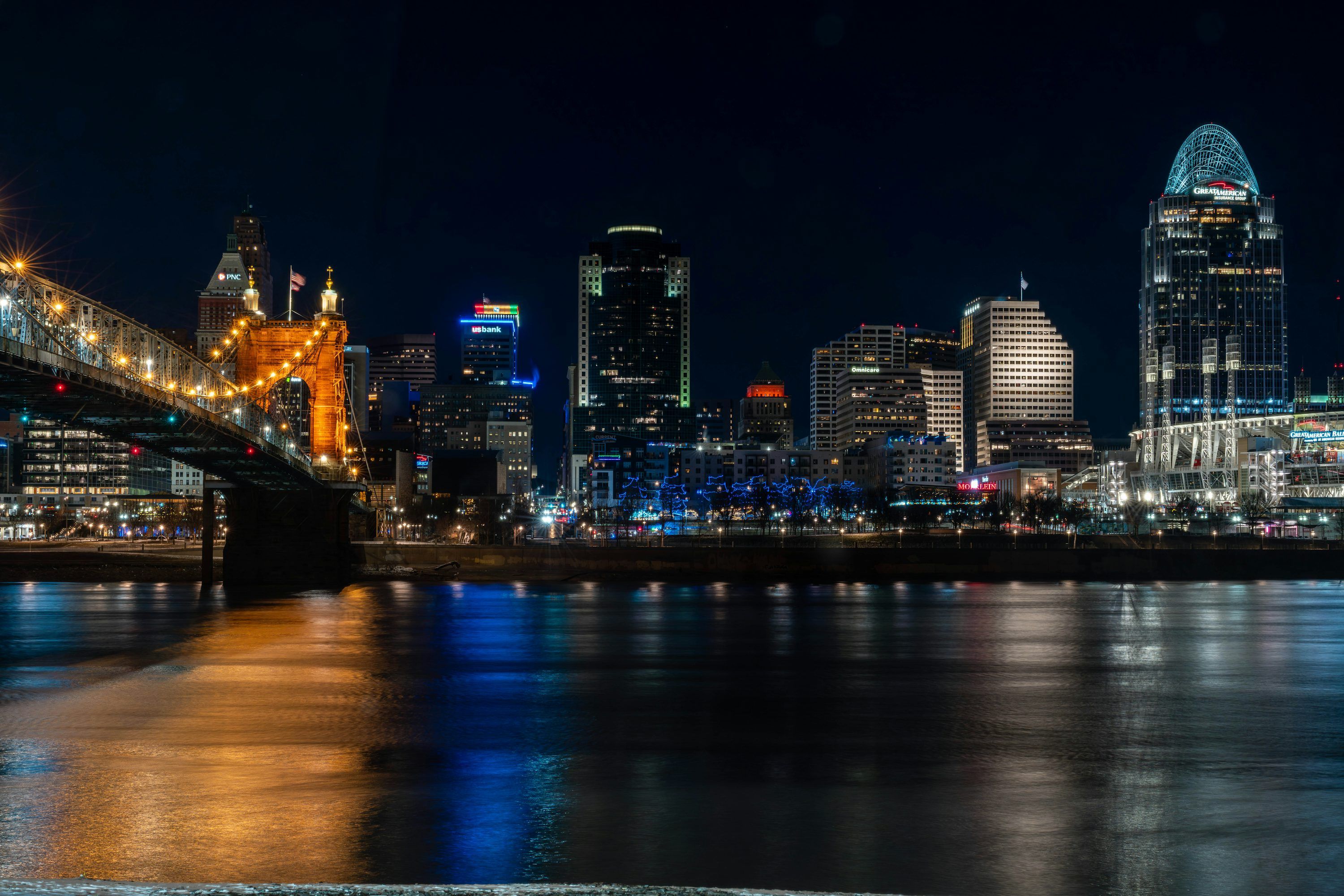 3000x2001 Cincinnati Skyline Picture. Download Free Image