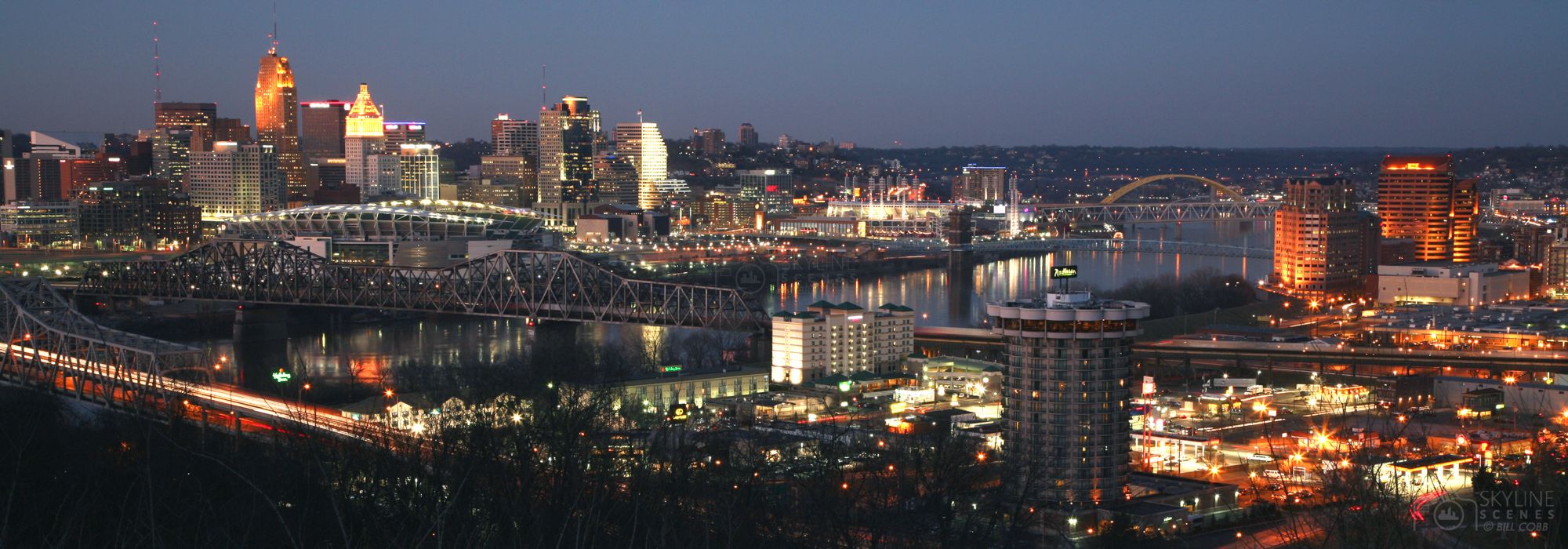 2000x700 Cincinnati Skyline Panorama