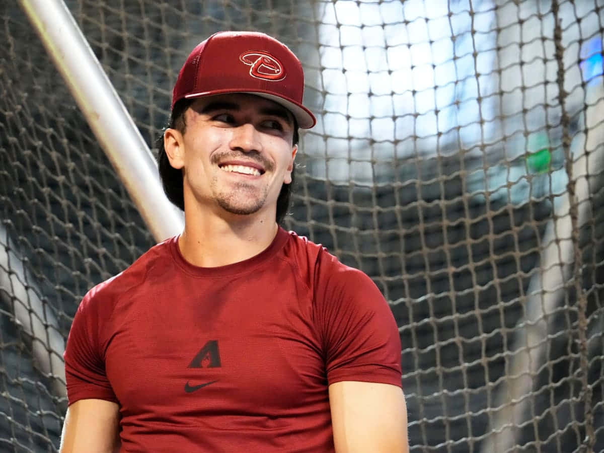 1200x900 Download Smiling Baseball Player Corbin Carroll Wallpaper