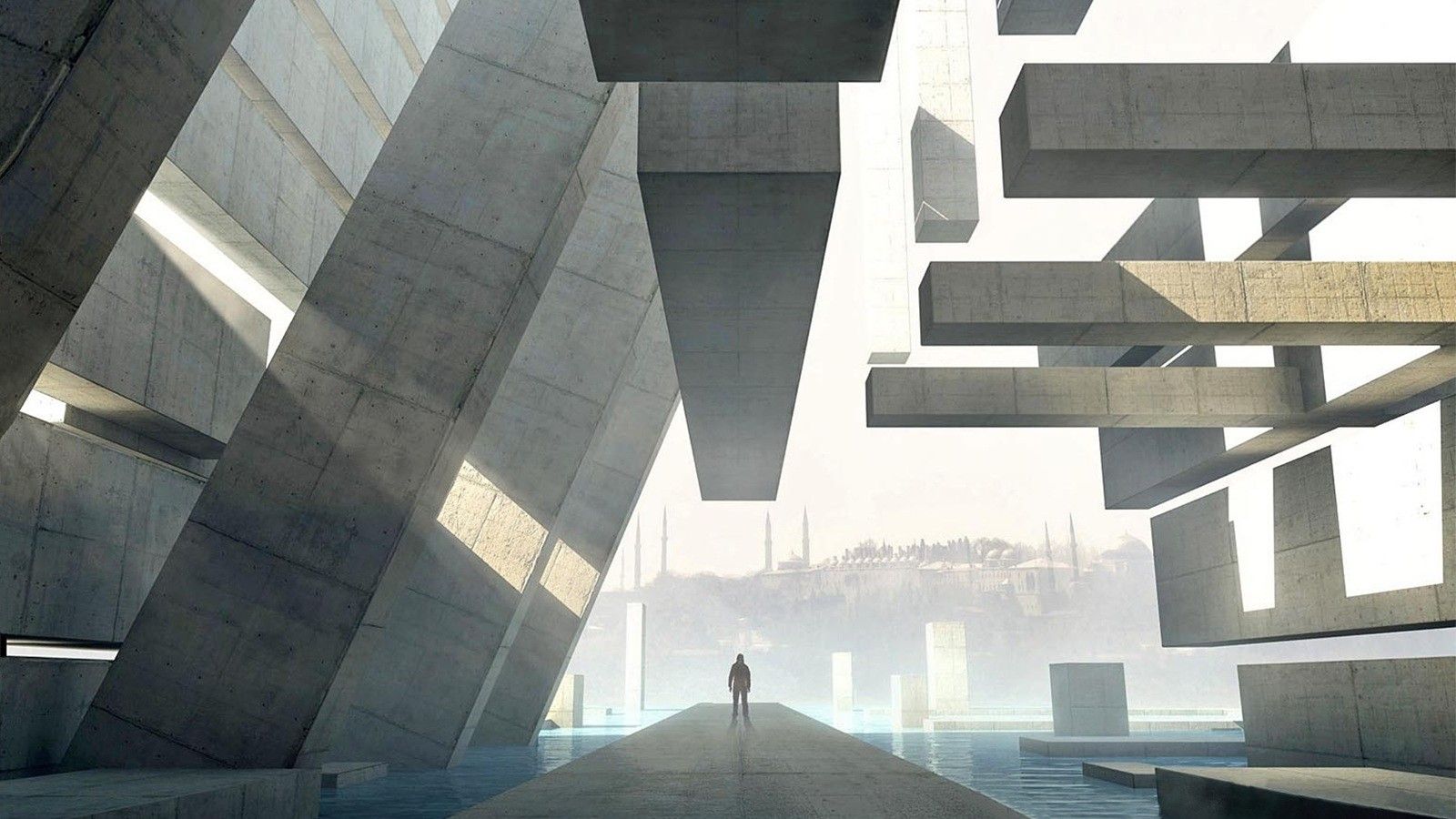 1600x900 Brutalist Architecture Wallpaper