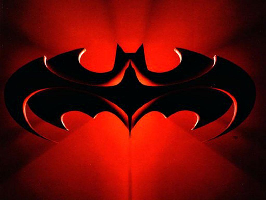 1024x768 Batman And Robin Logo Hình nền màu đỏ 1024 × 768