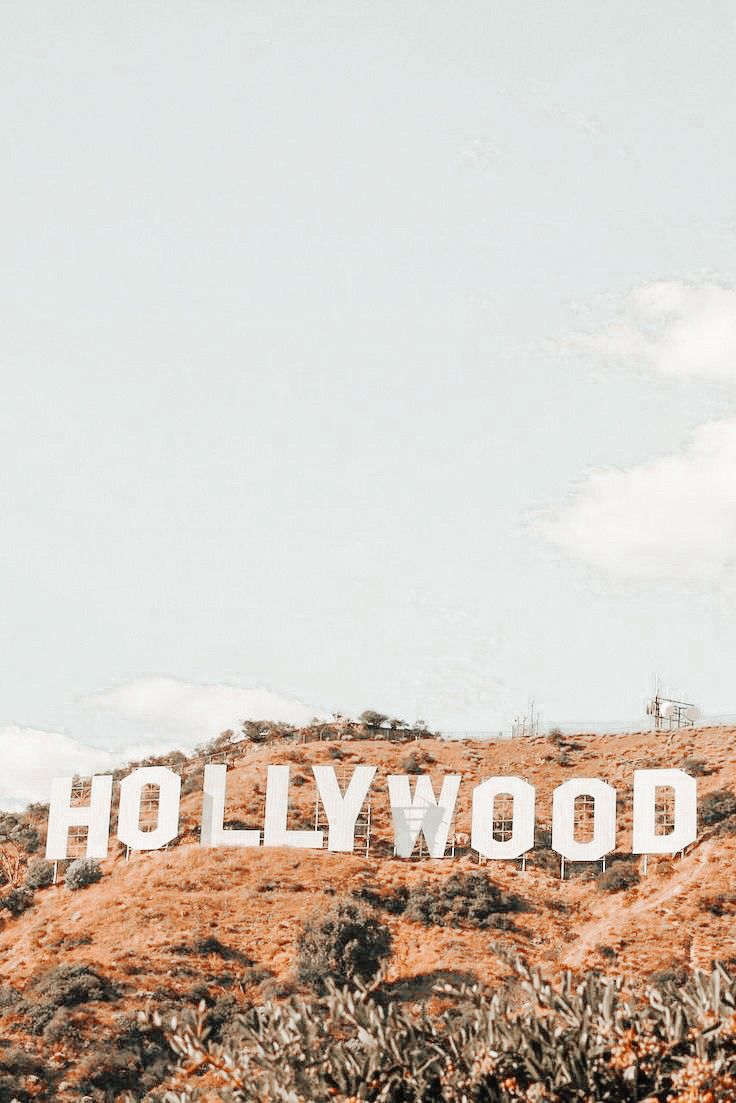 736x1103 Hollywood Sign on Top of a Hill. Beachy aesthetic, Cute summer wallpaper, Preppy wallpaper
