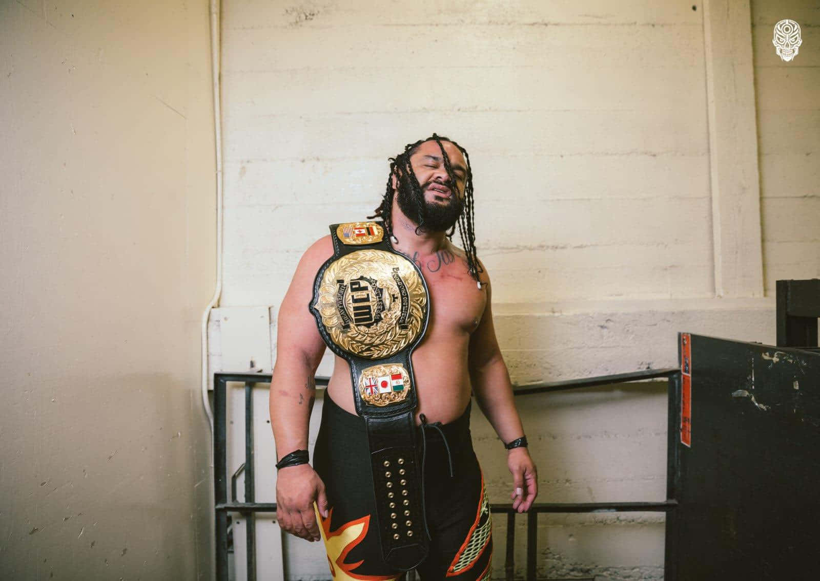 1600x1135 Download Jacob Fatu Major League Wrestling Heavyweight Championship Belt Wallpaper
