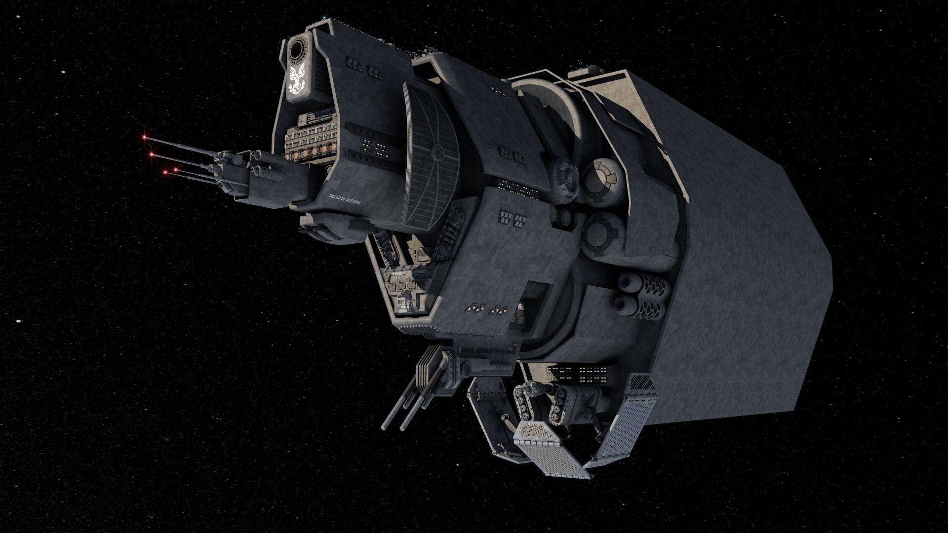 1920x1080 Download UNSC Pillar Of Autumn Video Game Halo HD Wallpaperx1080