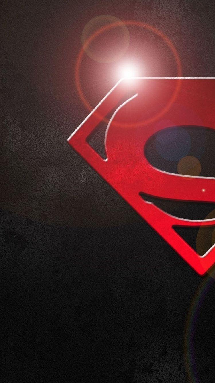 750x1334 Darkness, Batman, Red, Superman, Logo Wallpaper For, HD