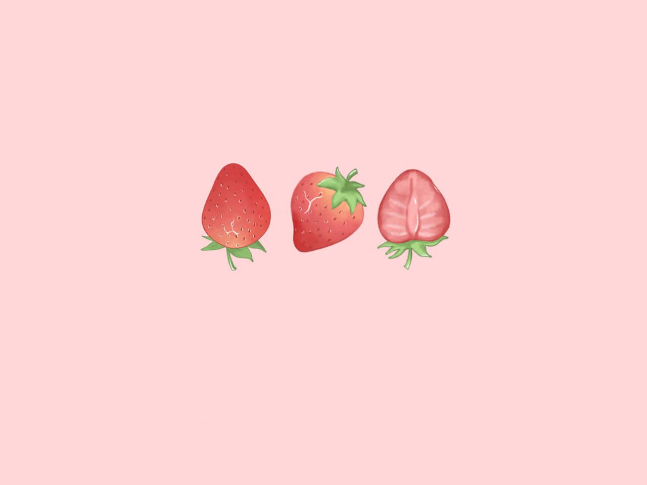 1280x959 Strawberries Background