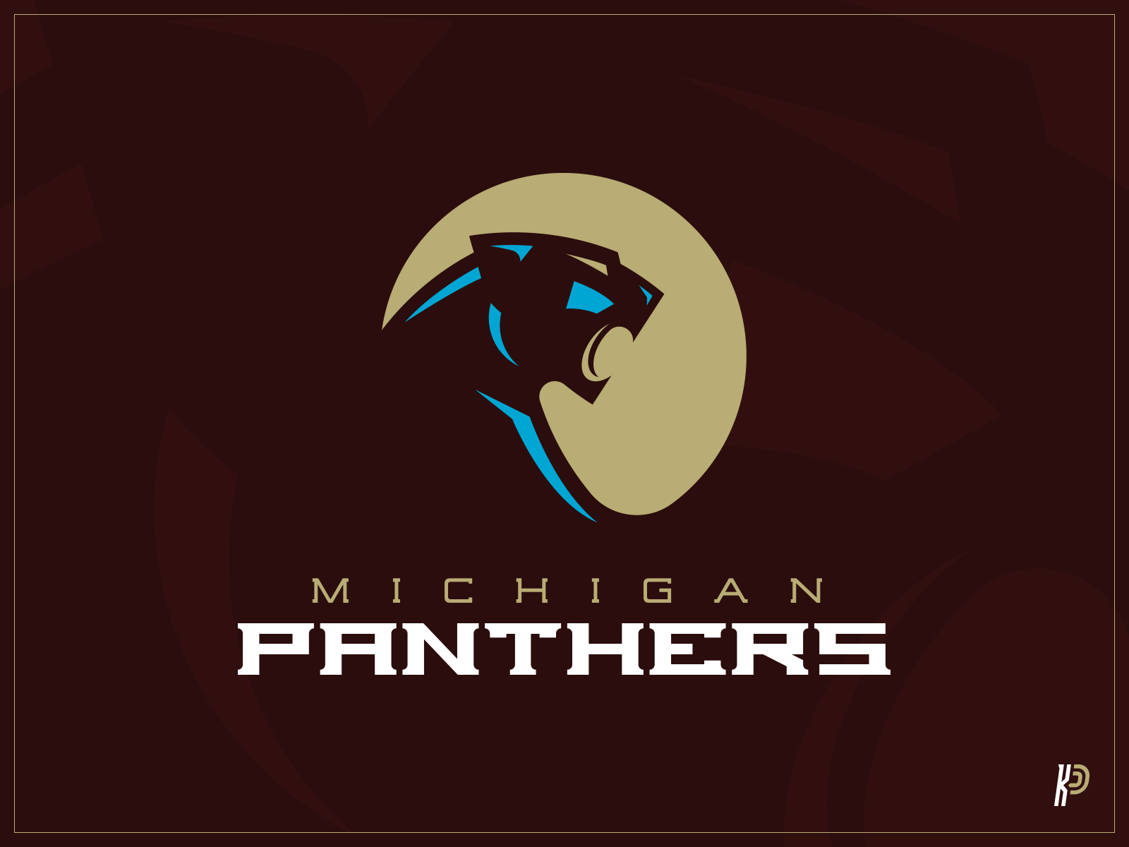 1600x1200 Michigan Panther USFL Logo Concept by Kyle Papple on Dribbble