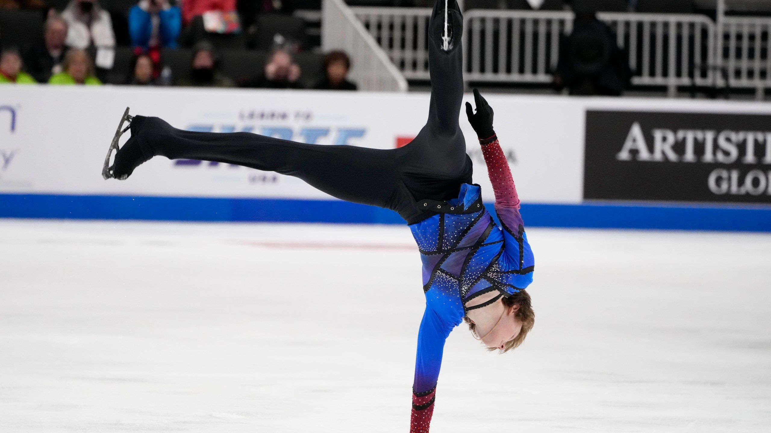 2560x1440 Ilia Malinin wins 1st U.S. men's skating title, Brown 2nd