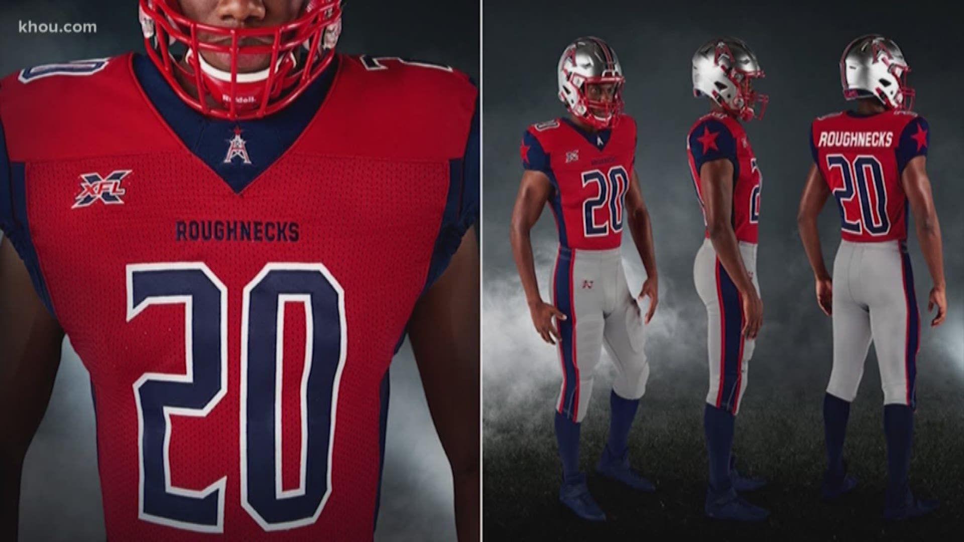 1920x1080 Houston Roughnecks unveil helmet, team uniforms