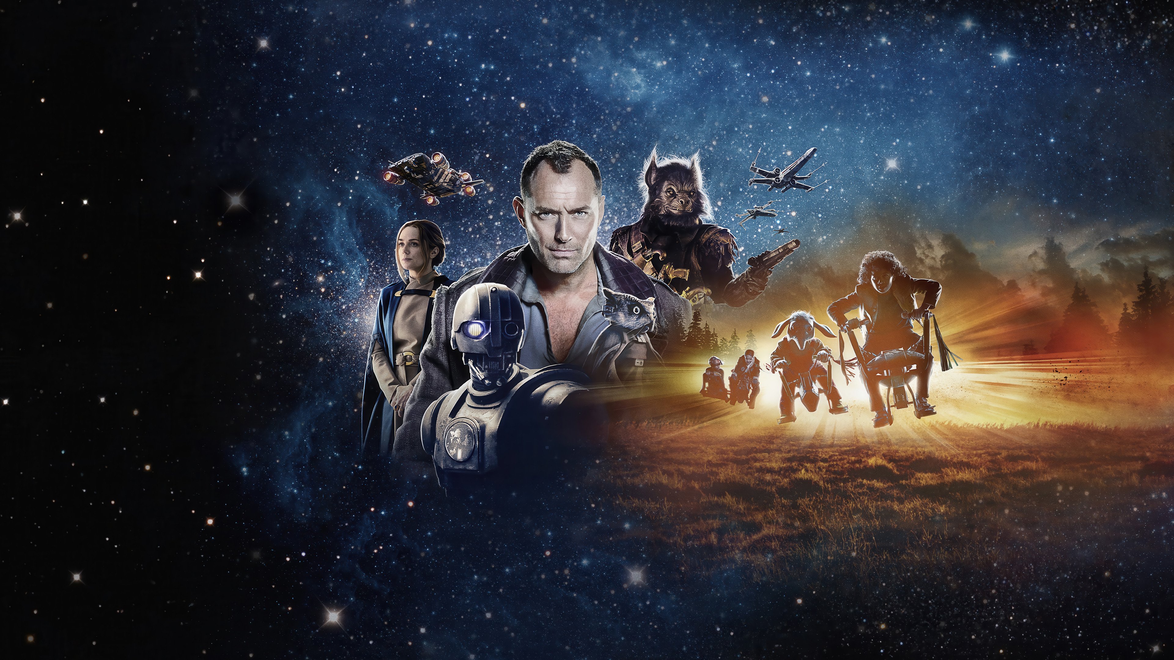 3840x2160 Skeleton Crew Star Wars Series Cast Wallpaper 4K HD PC b
