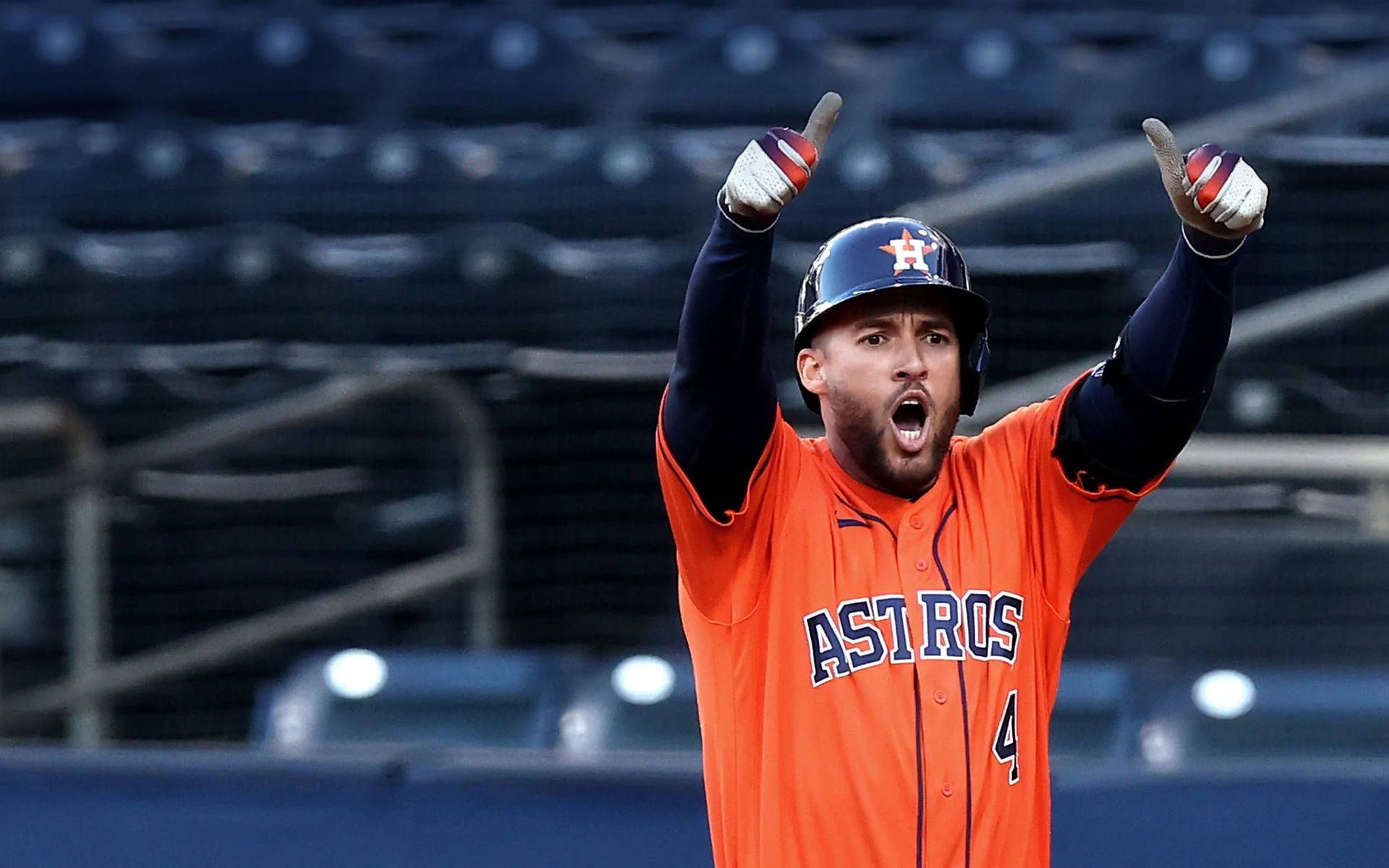 1920x1200 Download George Springer Playing For Houston Astros Wallpaper