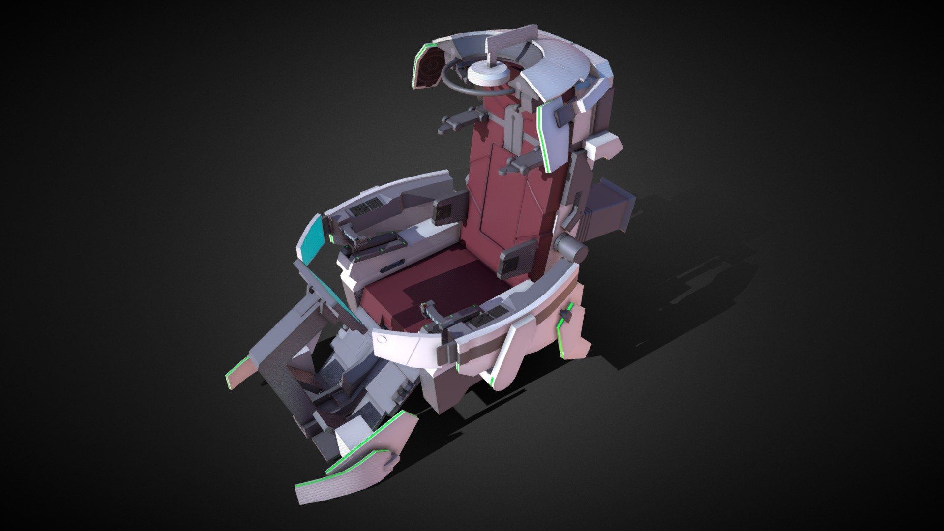 1920x1080 Gundam Unicorn Cockpit model by Rohit3DAsset [a1cce54]