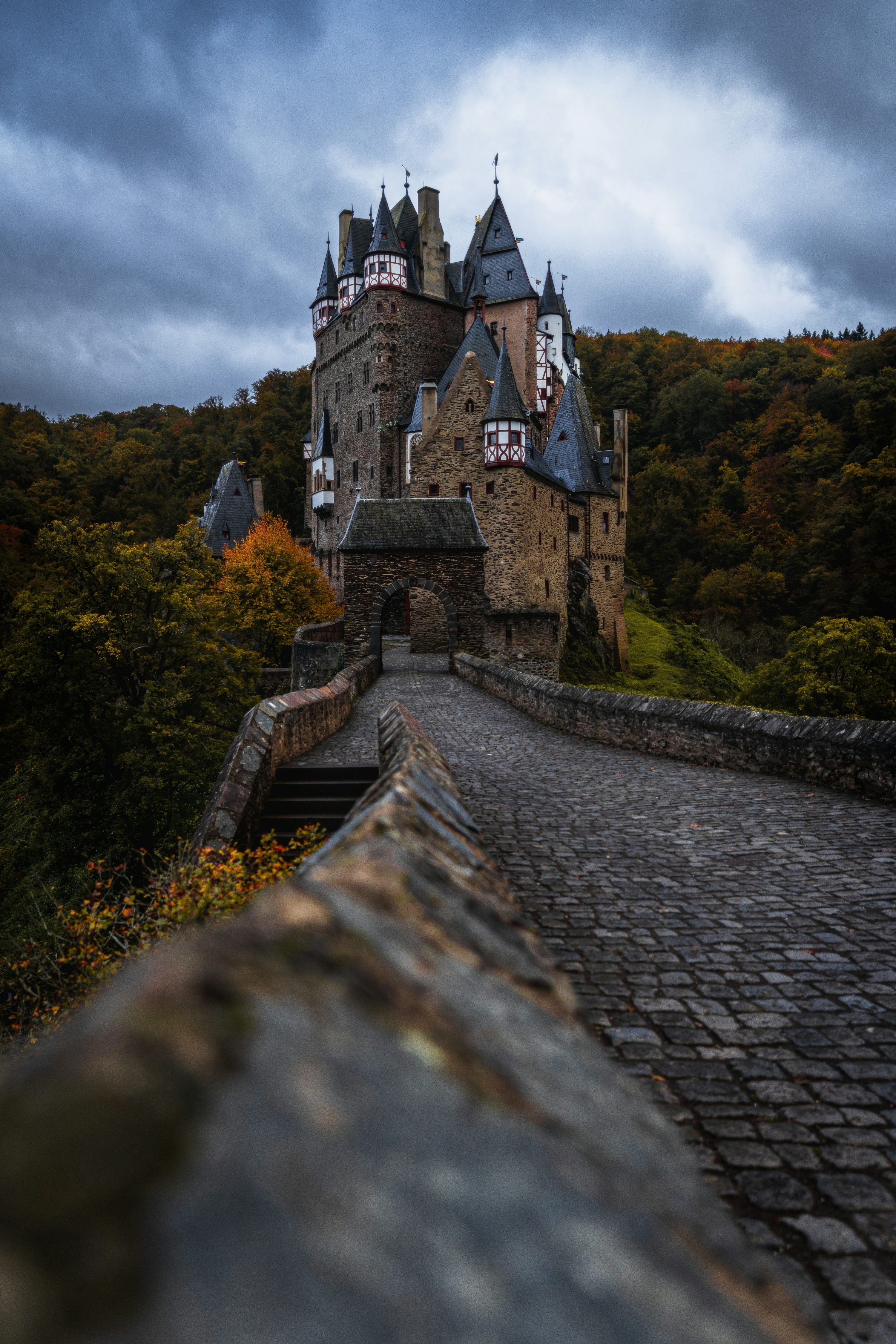 3000x4500 A castle with a walkway leading to it photo