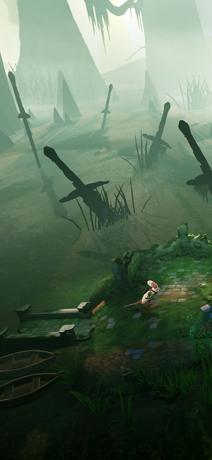 887x1920 Download Moss Android Gaming Wallpaper