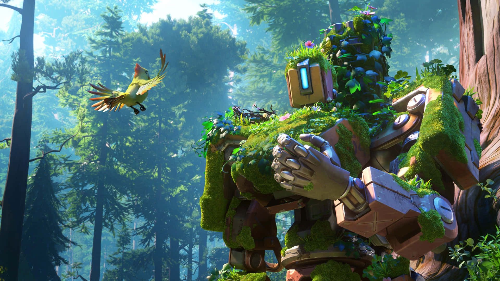 1920x1080 Download Bastion Covered With Moss Best Overwatch Background