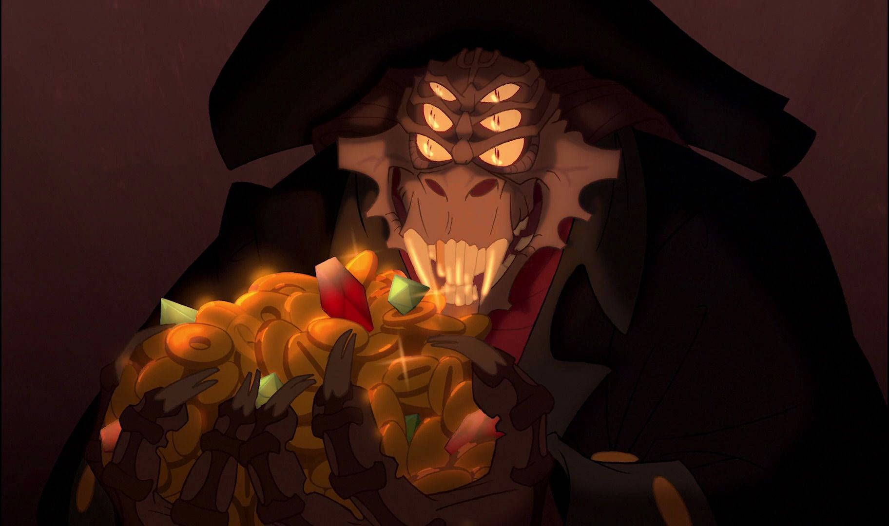 1824x1080 Download Treasure Planet Captain Nathaniel Flint Holding Treasure Wallpaper